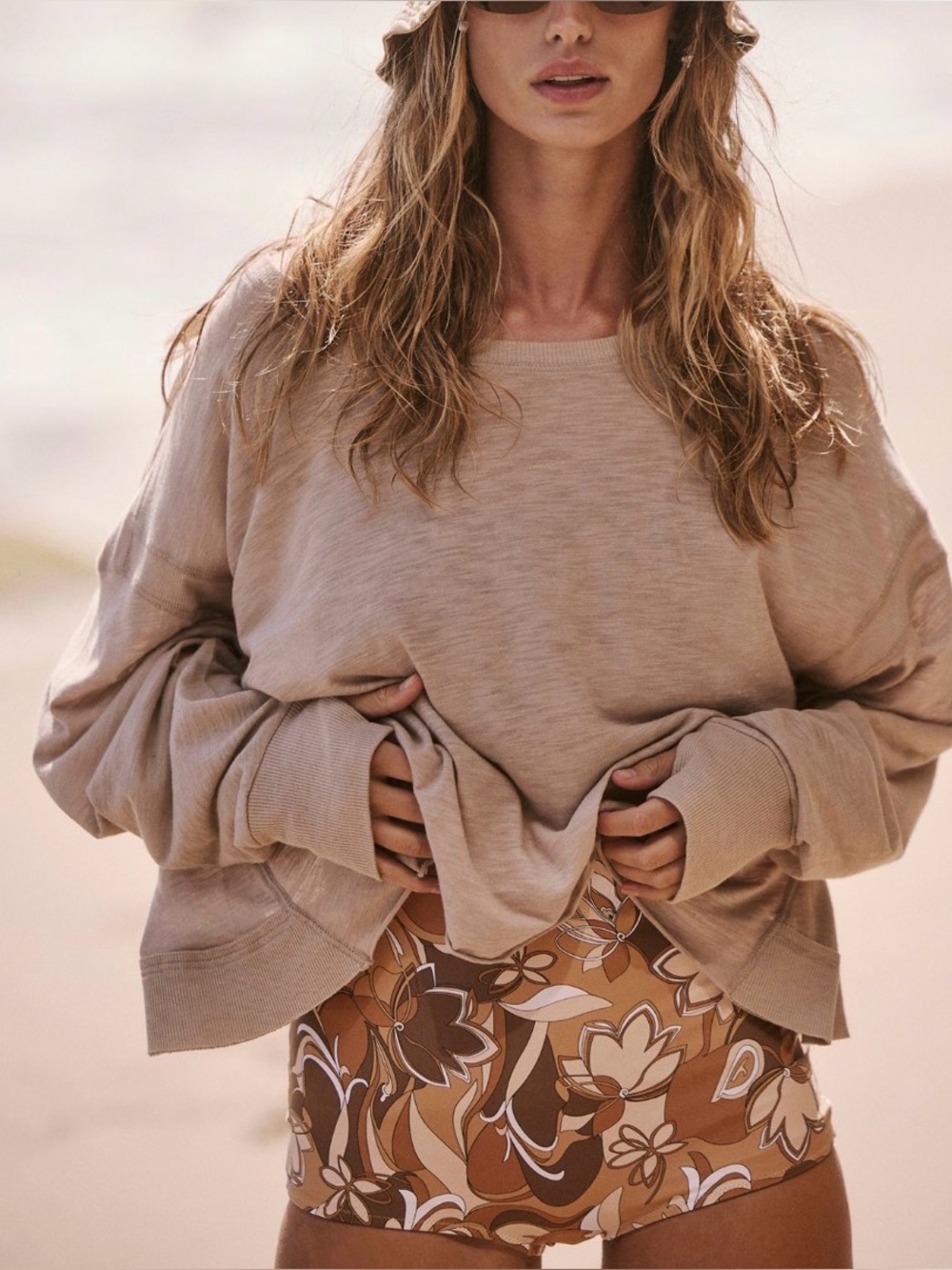 Free People - My Time Layer Long Sleeve Lightweight Open Back Top Size Medium